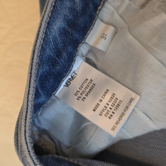 Vervet Victoria High-Rise Stretch Straight Jeans NWT 31 - Picture 8 of 8